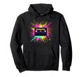 80S 90S Music Notes Cassette Tape Music Hoodie - Novelty Apparel Men Women - T-Shirt, Sweatshirt, Hoodie