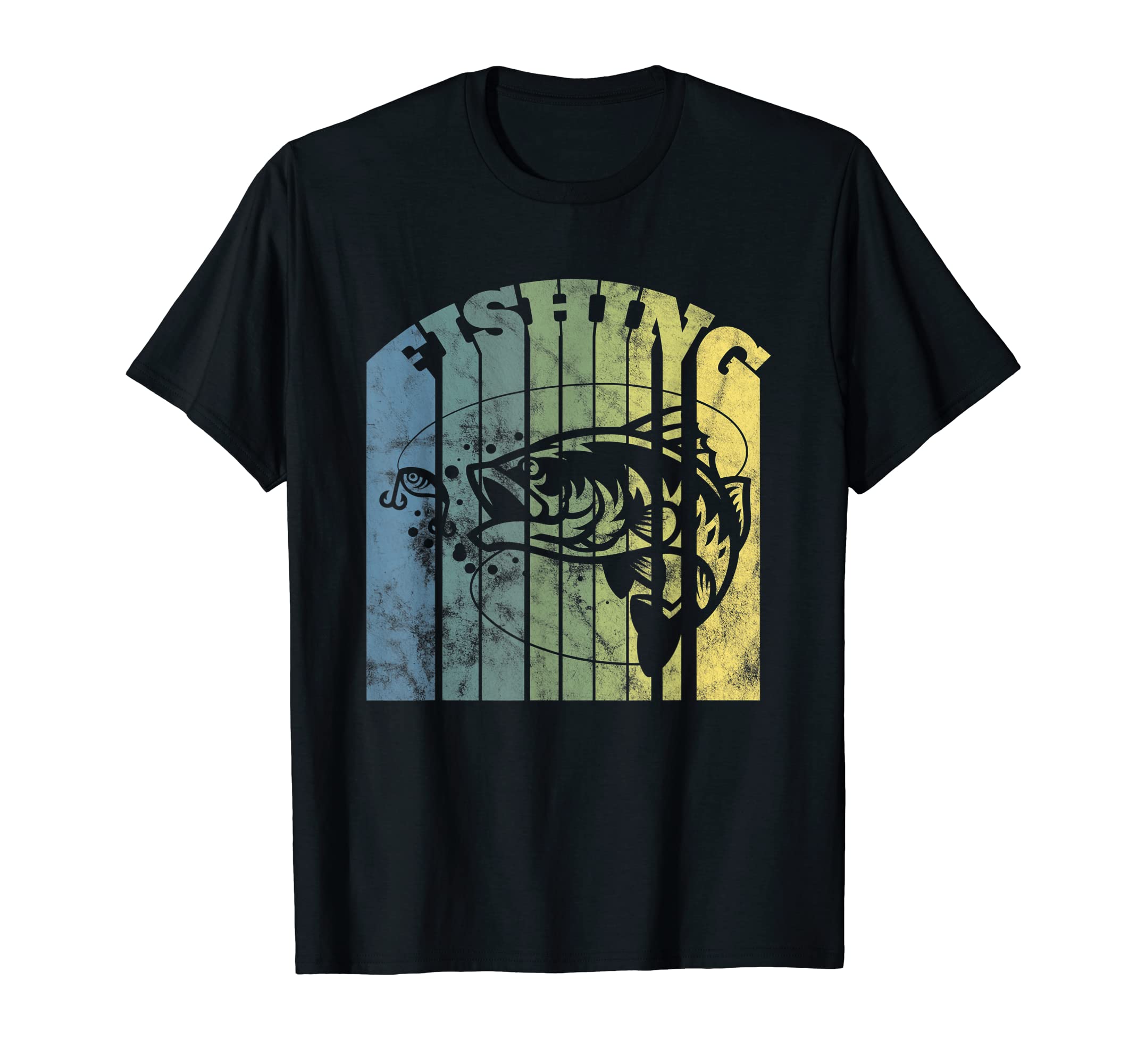 Fishing Distressed Gift T-Shirt - Trendy Graphic for Adults - T-Shirt, Sweatshirt, Hoodie