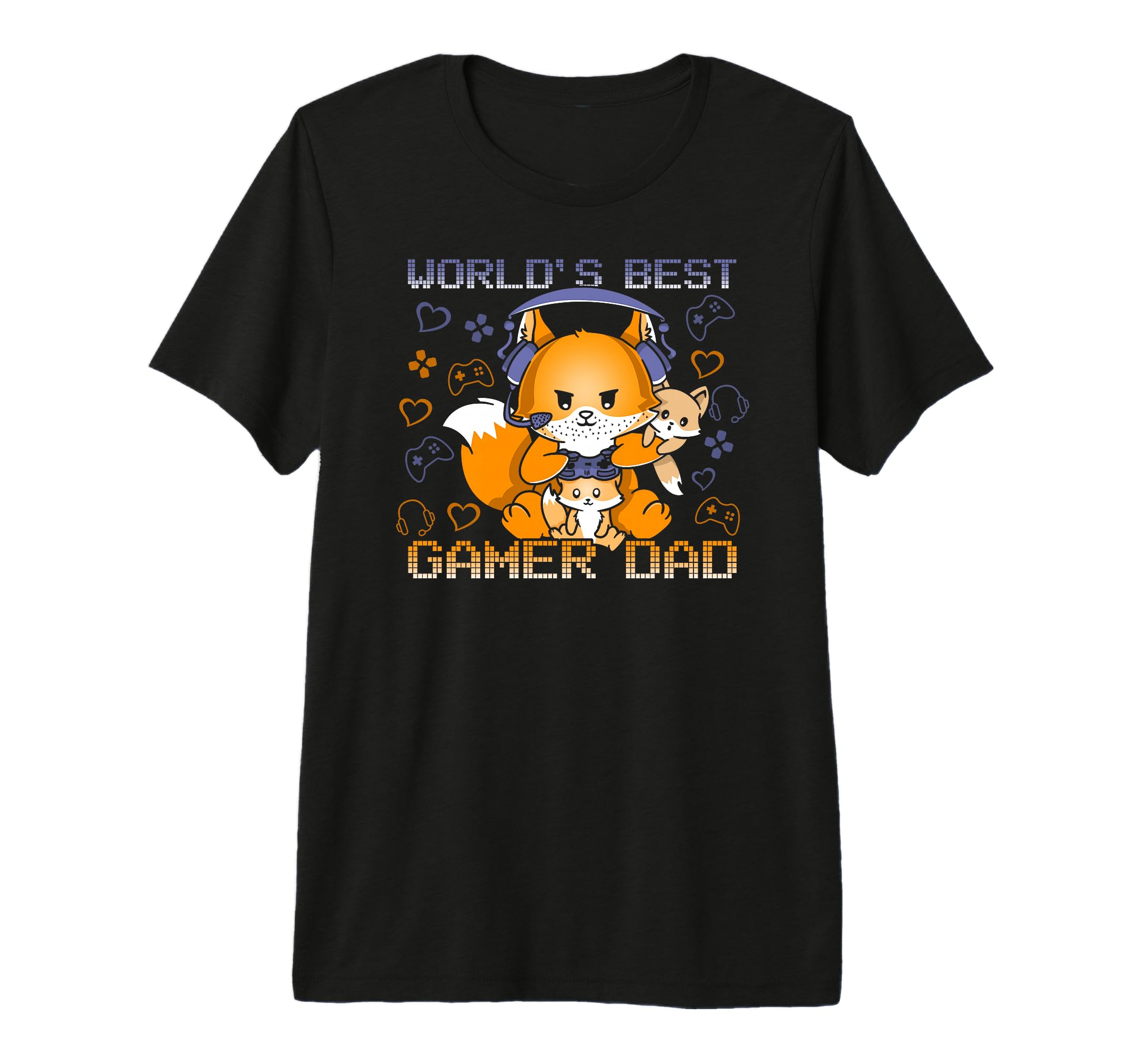 Worlds Best Gamer Dad Fathers Day T-Shirt - Custom Art Print for Adults - T-Shirt, Sweatshirt, Hoodie