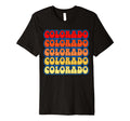 Colorado Flag Typography 70S State T-Shirt - Custom Art Print Men Women - T-Shirt, Sweatshirt, Hoodie