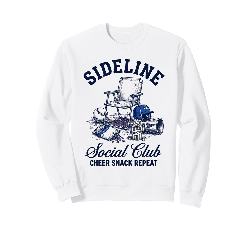 Sideline Social Club Cheer Snack Sweatshirt - Custom Art Print Unisex - T-Shirt, Sweatshirt, Hoodie