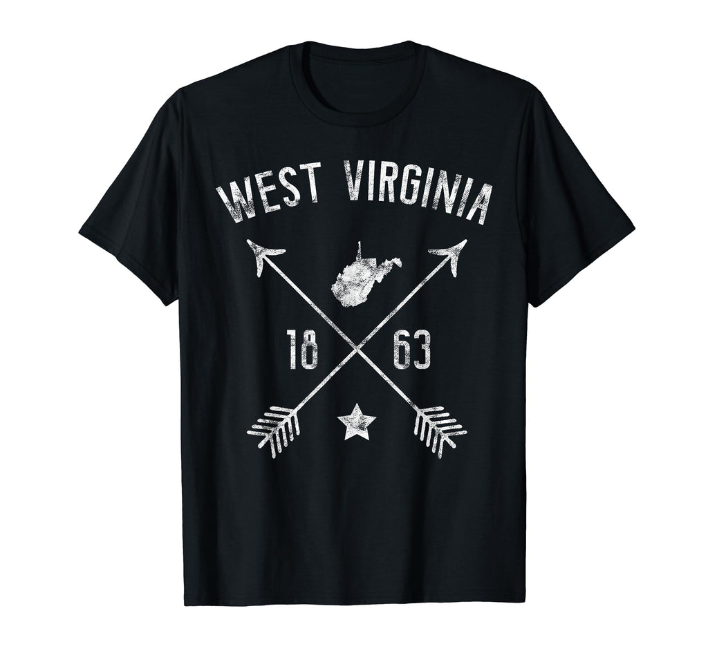 West Virginia Home State Map T-Shirt - Novelty Apparel Men Women - T-Shirt, Sweatshirt, Hoodie