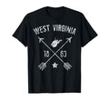 West Virginia Home State Map T-Shirt - Novelty Apparel Men Women - T-Shirt, Sweatshirt, Hoodie