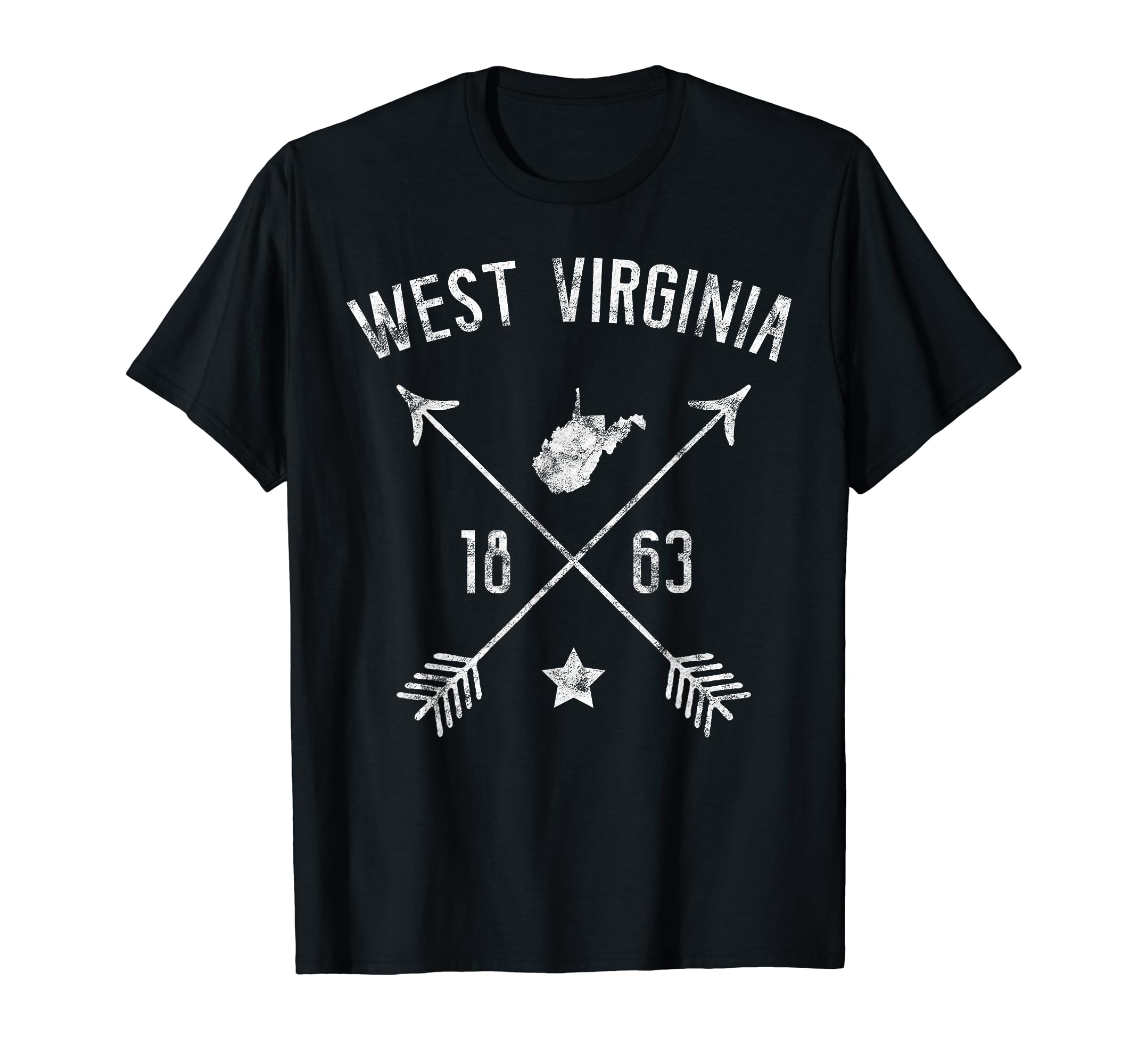 West Virginia Home State Map T-Shirt - Novelty Apparel Men Women - T-Shirt, Sweatshirt, Hoodie