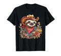 Sloth Cowboy Rodeo Cowgirl Western T-Shirt - Unique Graphic Men Women - T-Shirt, Sweatshirt, Hoodie