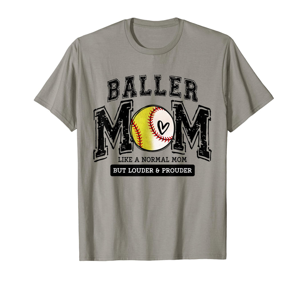 Loud Proud Baller Mom Baseball T-Shirt - Custom Art Print for Adults - T-Shirt, Sweatshirt, Hoodie