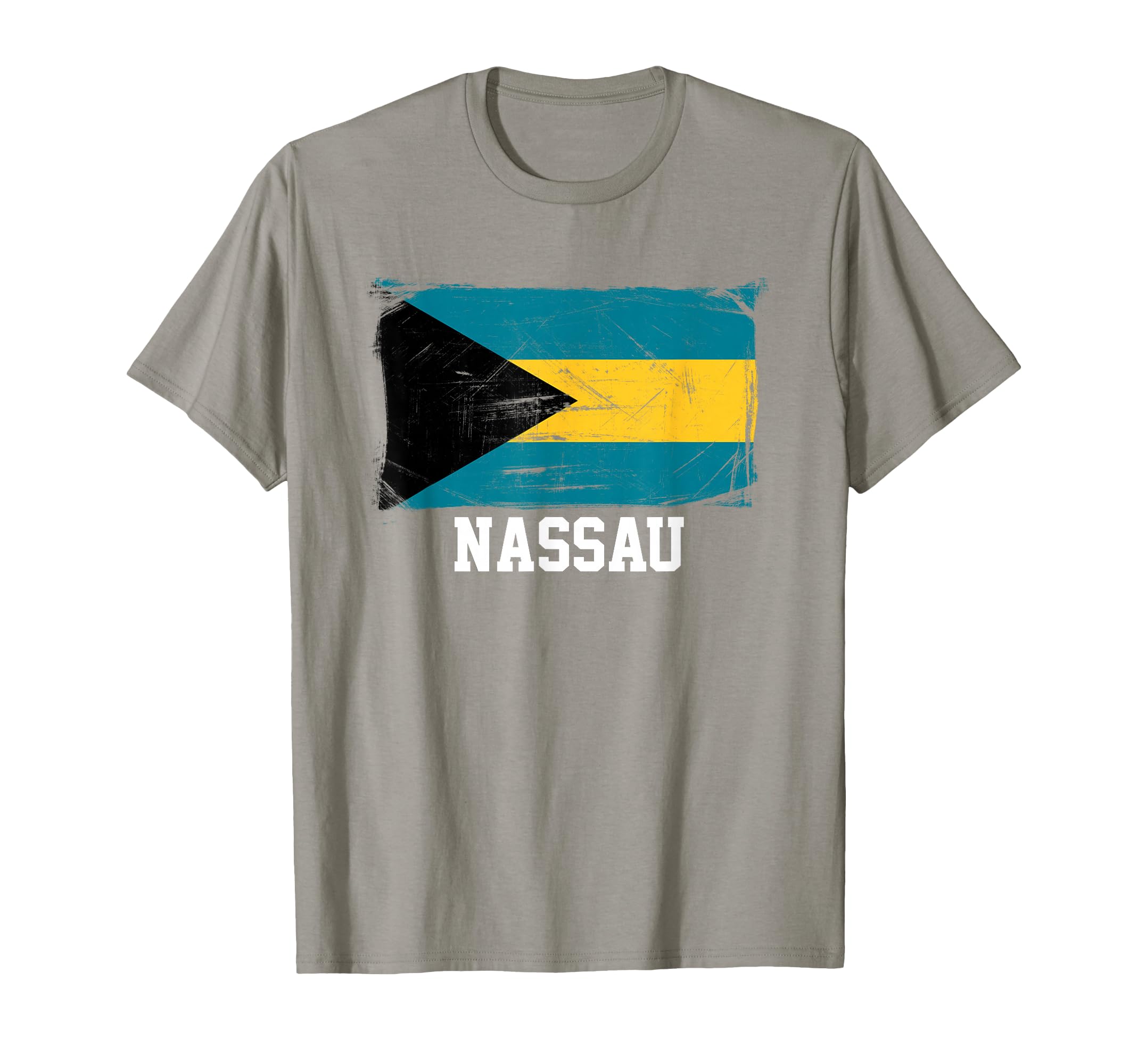 Nassau Distressed Bahamas Flag T-Shirt - Casual Everyday Wear for Adults - T-Shirt, Sweatshirt, Hoodie