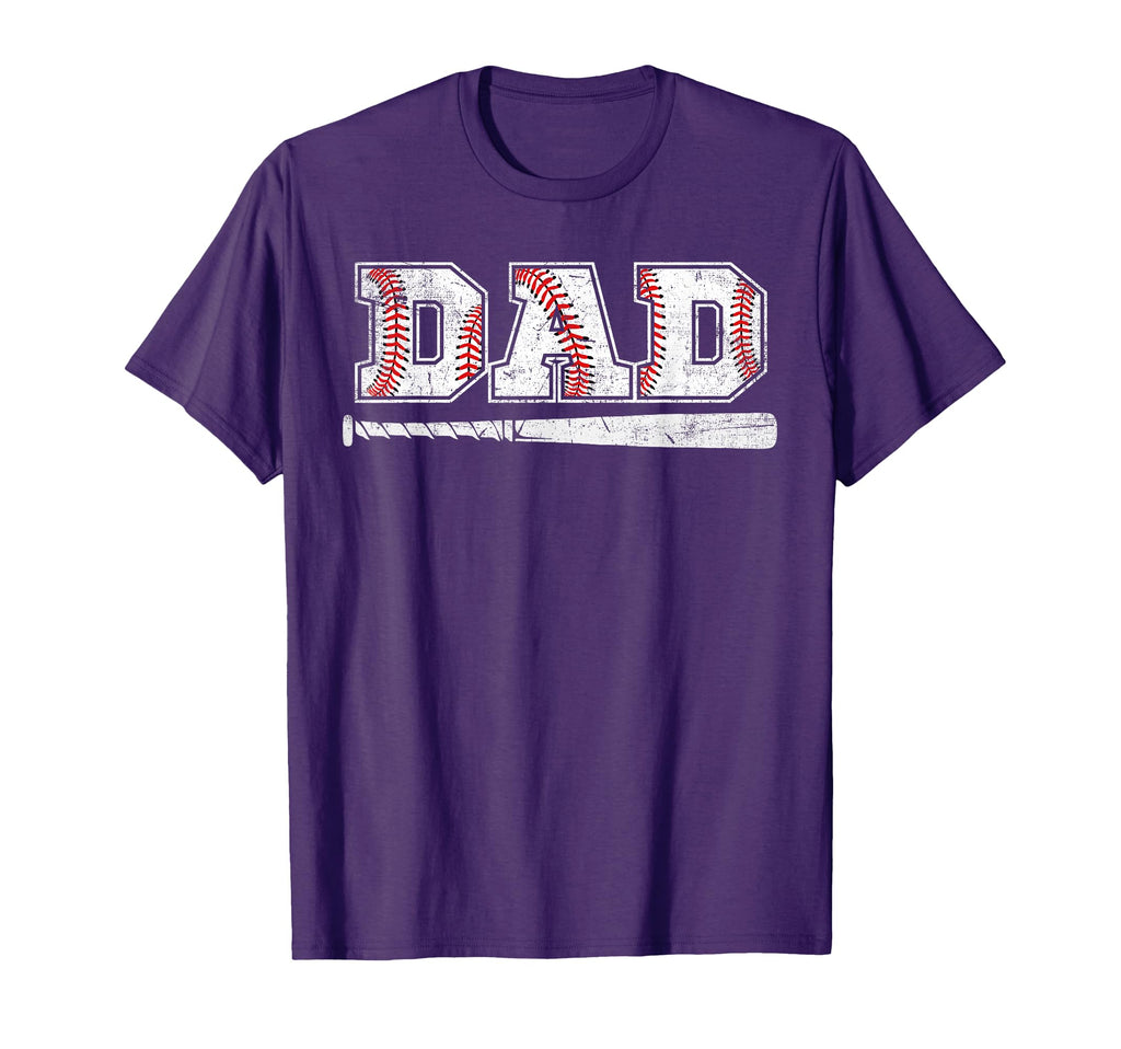 Baseball Dad Fathers Day Daddy T-Shirt - Casual Everyday Wear Unisex - T-Shirt, Sweatshirt, Hoodie
