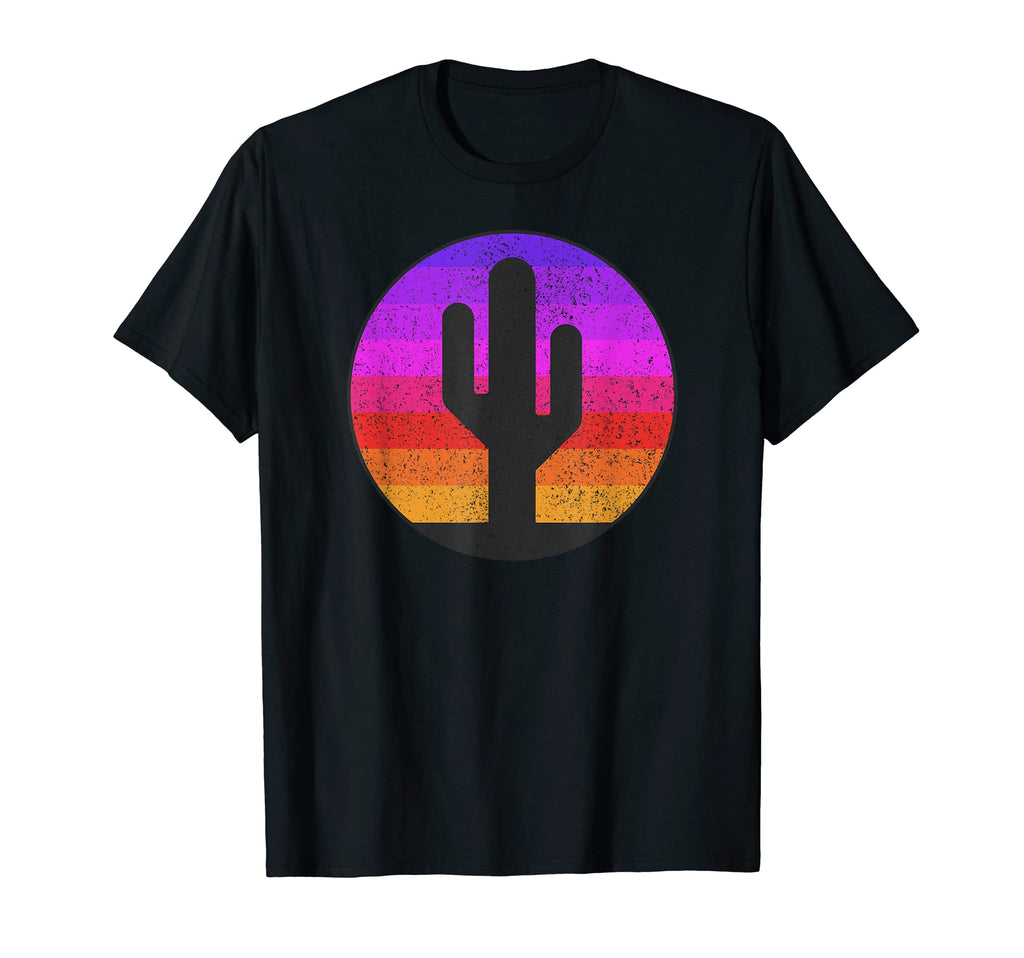 Summer Saguaro Cactus Sunset T-Shirt - Minimalist Print for Adults - T-Shirt, Sweatshirt, Hoodie