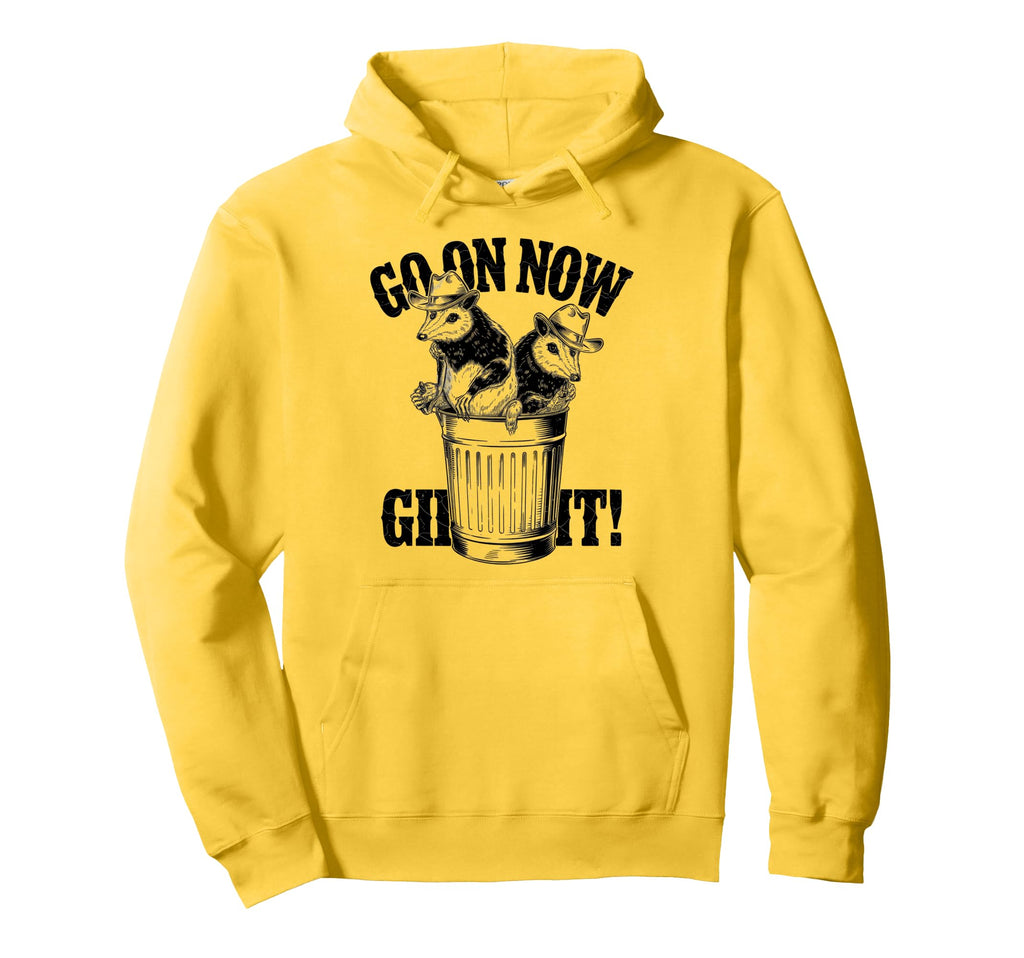 Go Now Git Cowboy Opossum Country Hoodie - Casual Everyday Wear Unisex - T-Shirt, Sweatshirt, Hoodie
