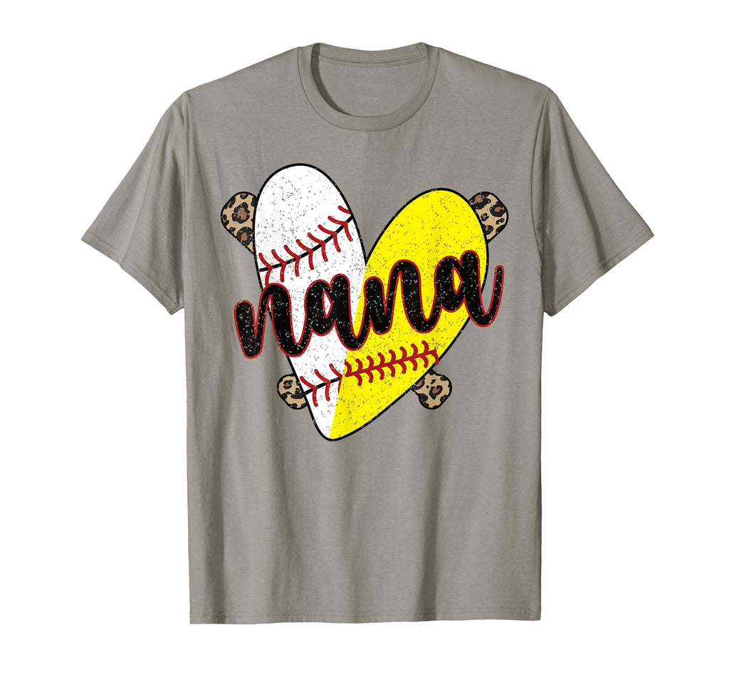Proud Baseball Softball Nana Grandma T-Shirt - Graphic Print for Adults - T-Shirt, Sweatshirt, Hoodie