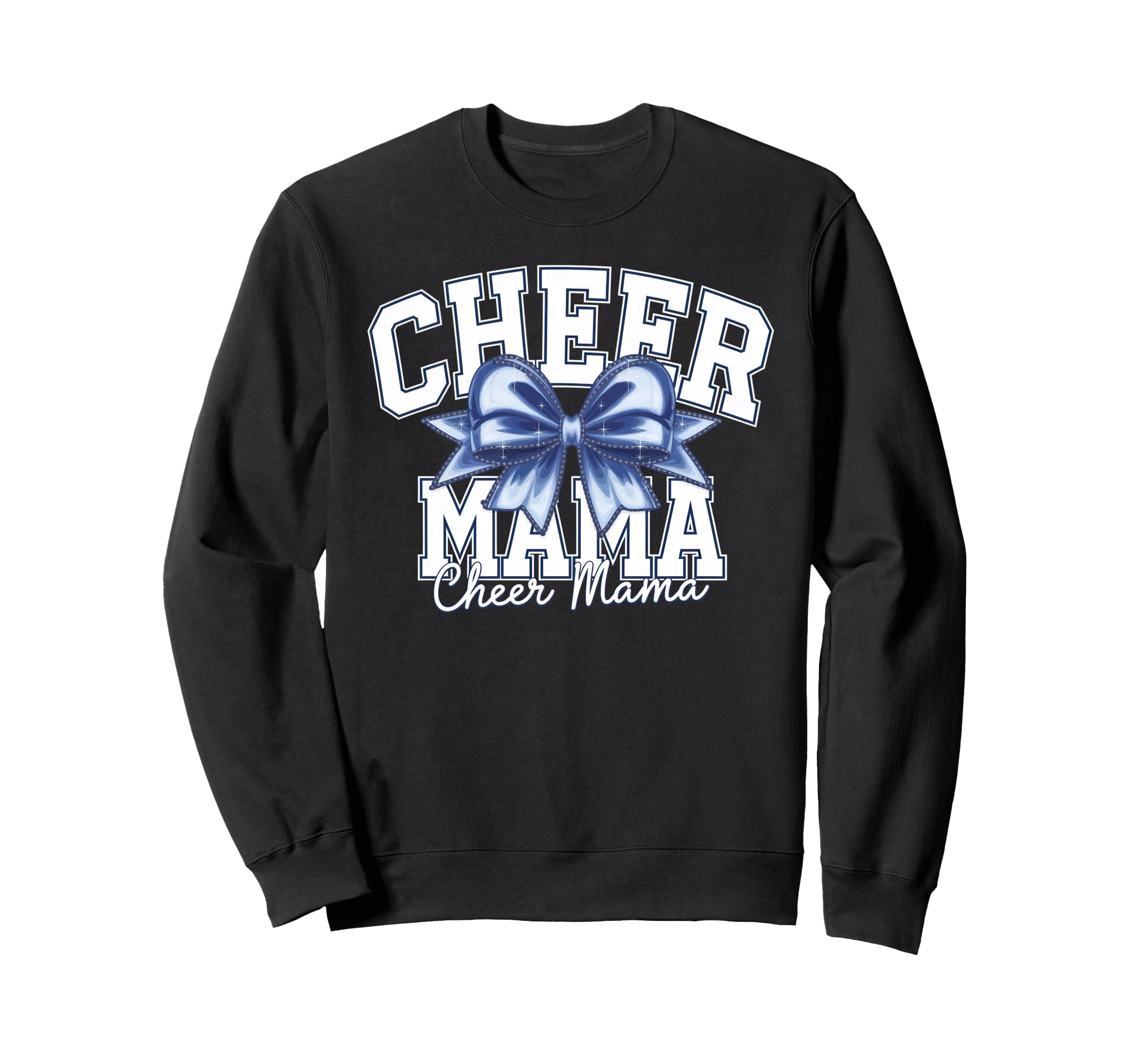 Cheer Mom Mother Bow Cheerleader Game Sweatshirt - Trendy Graphic Unisex - T-Shirt, Sweatshirt, Hoodie