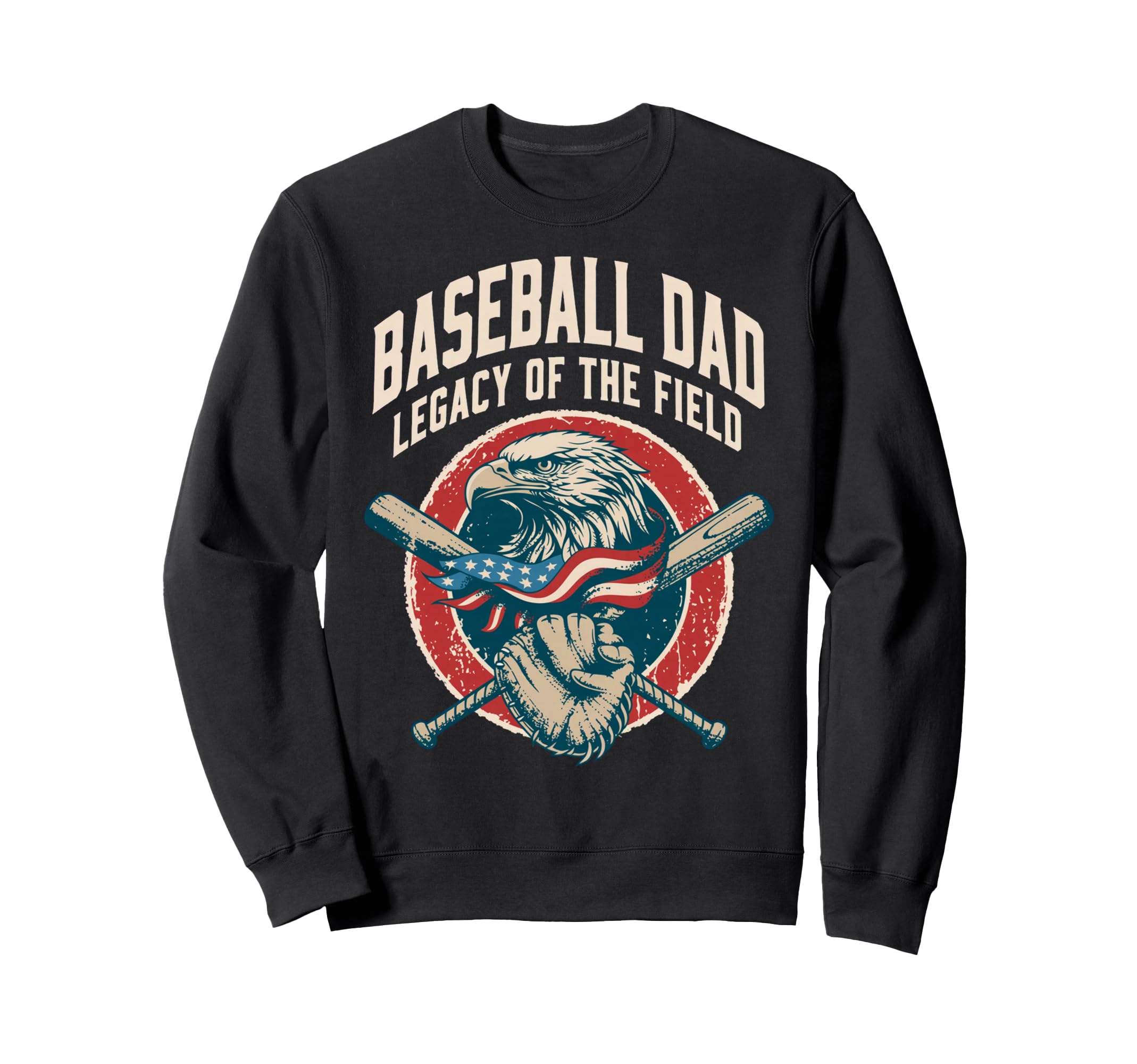 Baseball Fathers Day Baseball Dad Sweatshirt - Novelty Apparel Unisex - T-Shirt, Sweatshirt, Hoodie