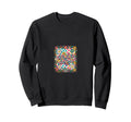Checkered Blooms Flower Arranging Sweatshirt - Casual Everyday Wear Unisex - T-Shirt, Sweatshirt, Hoodie