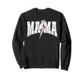 Mama Lightning Bolt Checkered Sweatshirt - Unique Graphic for Adults - T-Shirt, Sweatshirt, Hoodie