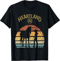 Funny Heartland Retro Vintage Sunset - Adult & Kids T-Shirts, Sweatshirts & Hoodies apparel design preview 1