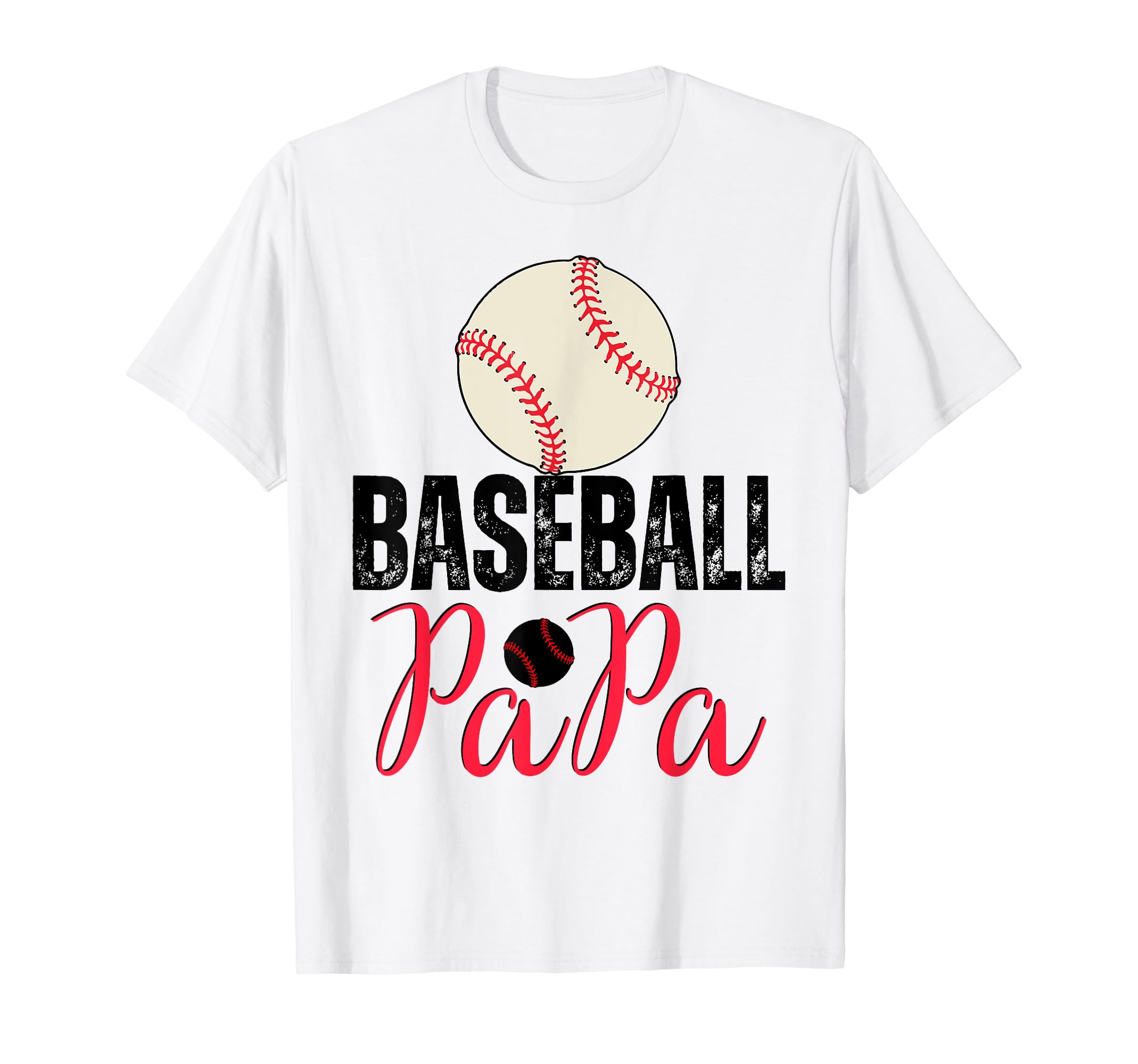 Baseball Papa Family Matching Funny T-Shirt - Custom Art Print Men Women - T-Shirt, Sweatshirt, Hoodie