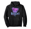 Biloxi Vacation Vaporwave Aesthetic Hoodie - Custom Art Print Men Women - T-Shirt, Sweatshirt, Hoodie