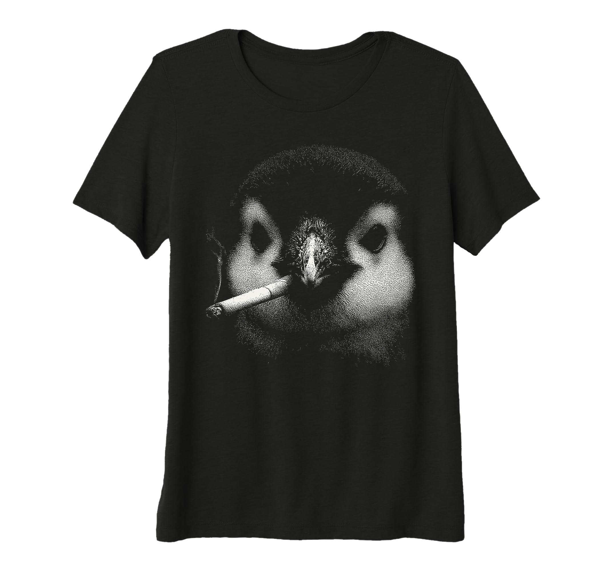 Womens Bad Penguin Smoking Cigarette Meme T-Shirt - Graphic Print Unisex - T-Shirt, Sweatshirt, Hoodie