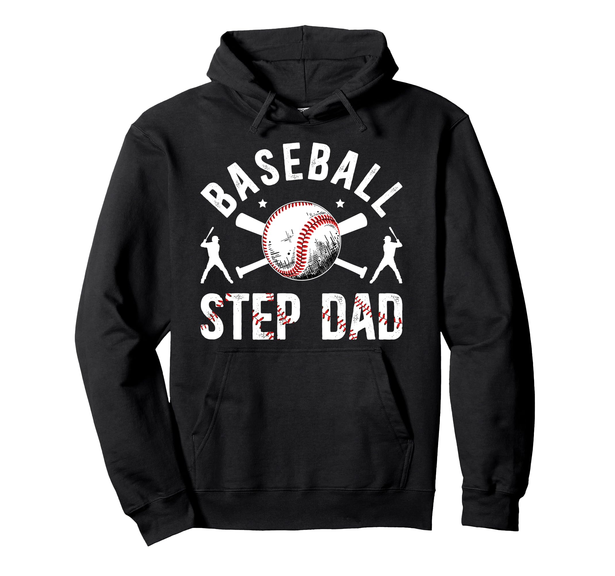 Baseball Step Dad Baseball Player Step Hoodie - Novelty Apparel for Adults - T-Shirt, Sweatshirt, Hoodie