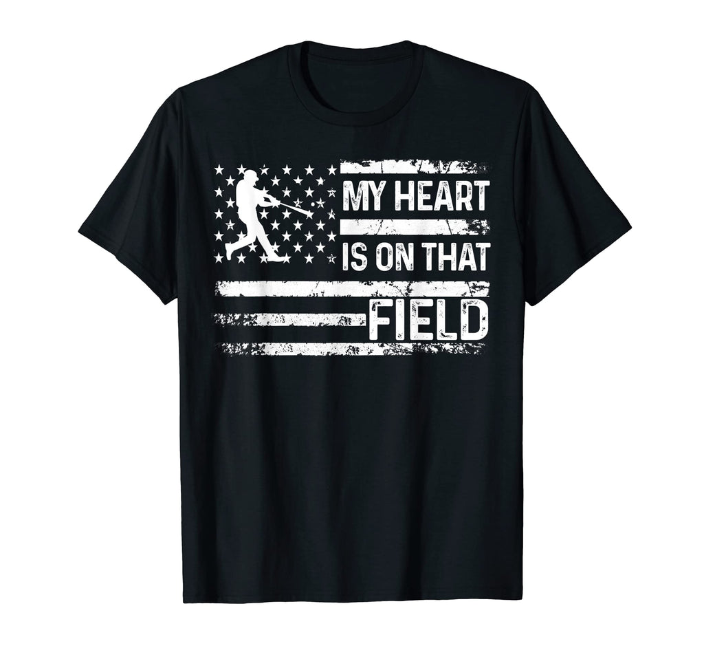 My Heart Is That Field Vintag Usa Flag T-Shirt - Unique Graphic Unisex - T-Shirt, Sweatshirt, Hoodie