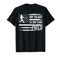 My Heart Is That Field Vintag Usa Flag T-Shirt - Unique Graphic Unisex - T-Shirt, Sweatshirt, Hoodie