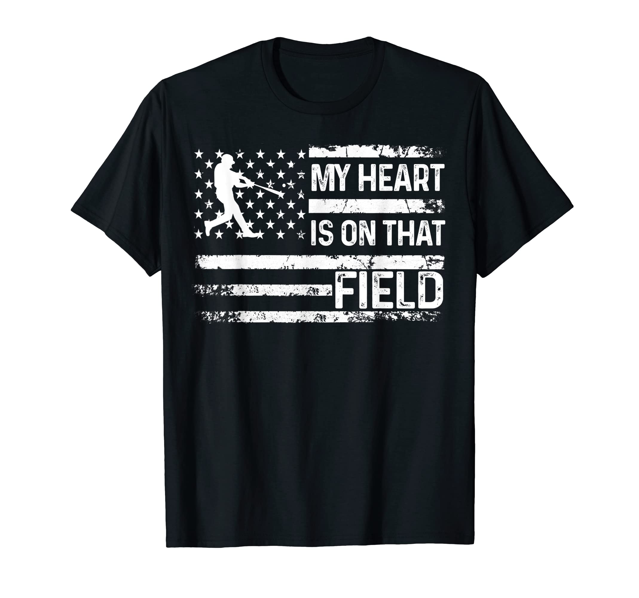 My Heart Is That Field Vintag Usa Flag T-Shirt - Unique Graphic Unisex - T-Shirt, Sweatshirt, Hoodie