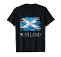 Scotland Flag Distressed T-Shirt - Unique Graphic Men Women - T-Shirt, Sweatshirt, Hoodie
