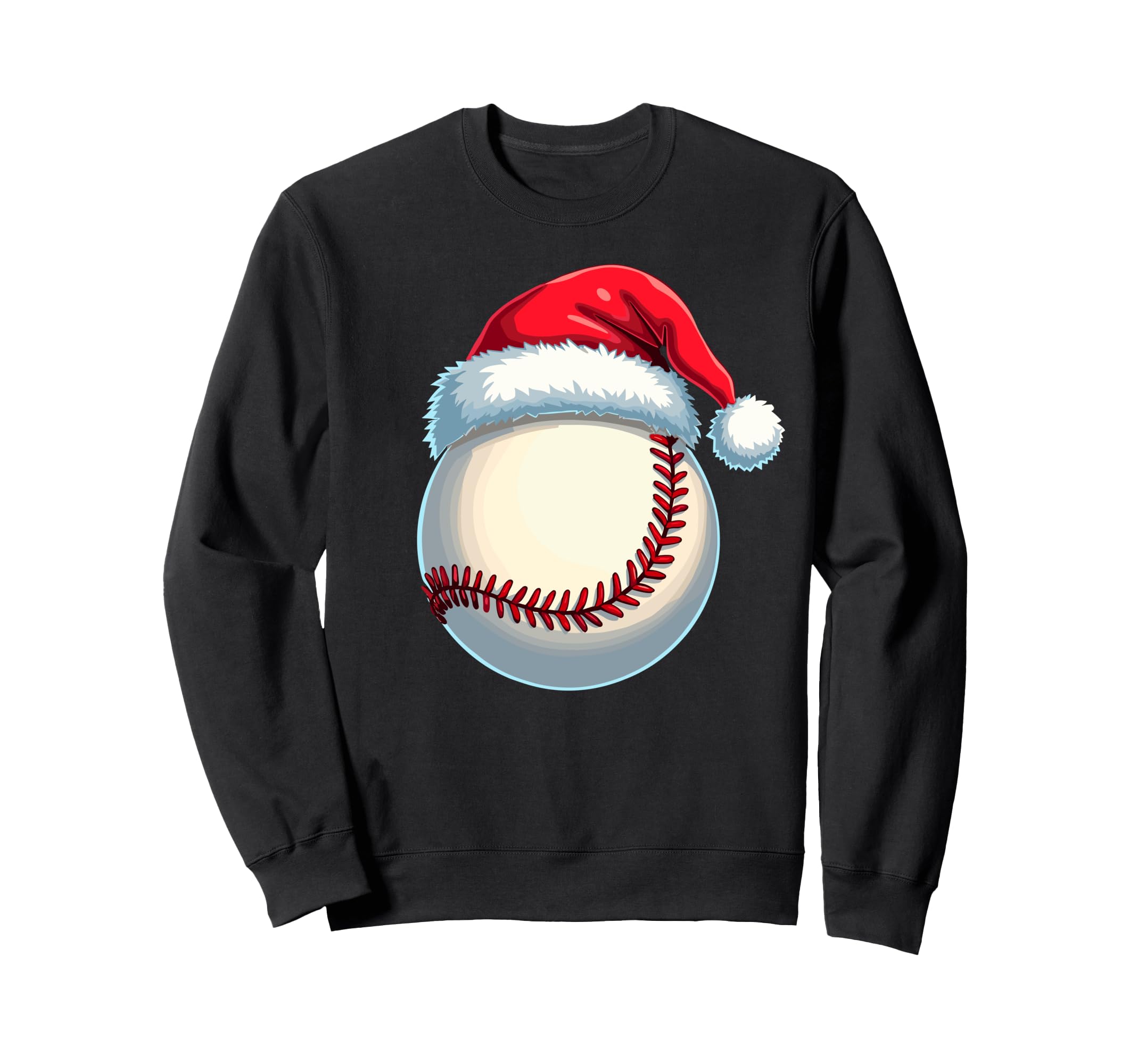 Funny Baseball Ball Santa Sweatshirt - Aesthetic Graphic for Adults - T-Shirt, Sweatshirt, Hoodie