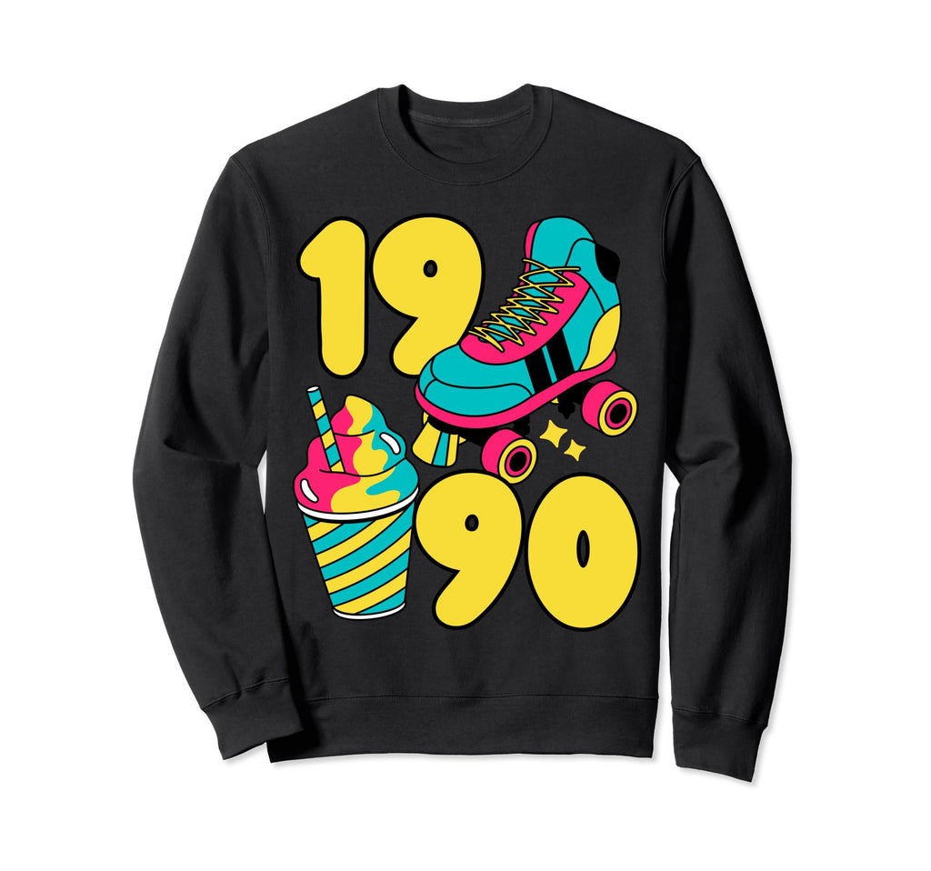 1990 Roller Skates Sweet Sweatshirt - Casual Everyday Wear Men Women - T-Shirt, Sweatshirt, Hoodie