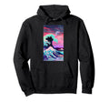 Vaporwave Inspired Great Wave Hoodie - Casual Everyday Wear Unisex - T-Shirt, Sweatshirt, Hoodie