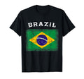 Brazil Flag Distressed Flag Brazil T-Shirt - Graphic Print Unisex - T-Shirt, Sweatshirt, Hoodie