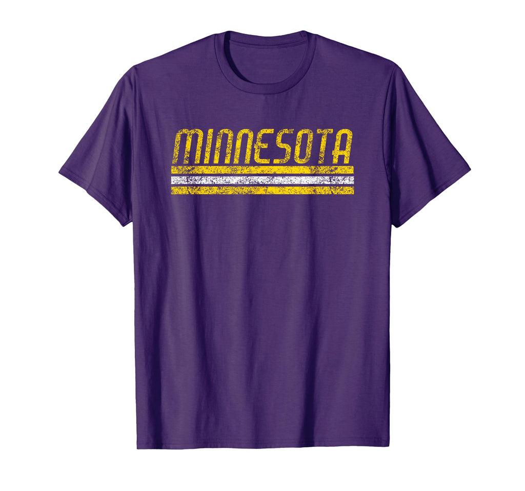 Minnesota Weathered Stripe Throwback T-Shirt - Aesthetic Graphic Men Women - T-Shirt, Sweatshirt, Hoodie