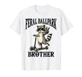 Raccoon And Scooter Feral Ballpark Brother T-Shirt - Trendy Graphic Unisex - T-Shirt, Sweatshirt, Hoodie