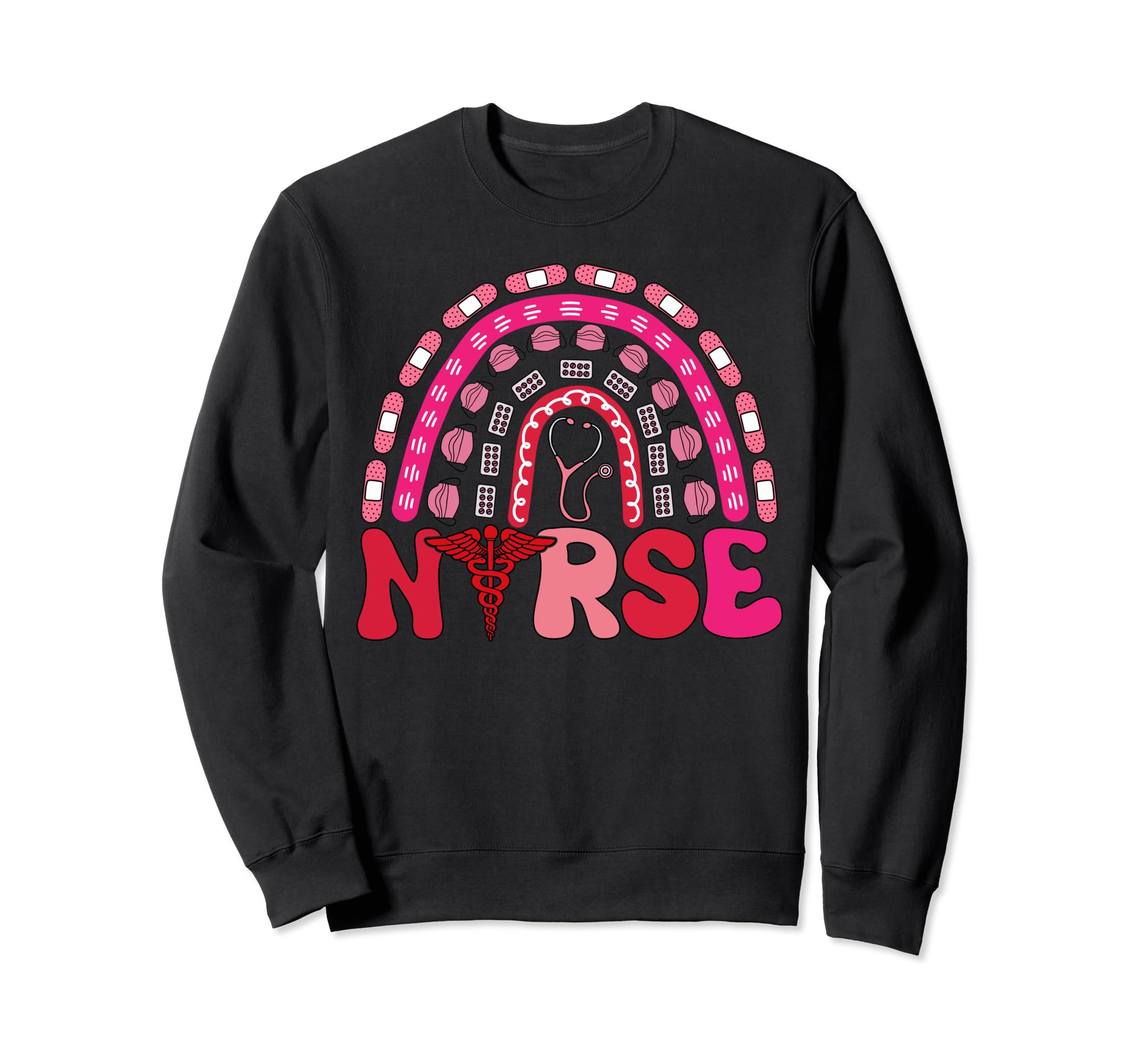 Happy Valentines Day Nurse Sweatshirt - Casual Everyday Wear Unisex - T-Shirt, Sweatshirt, Hoodie