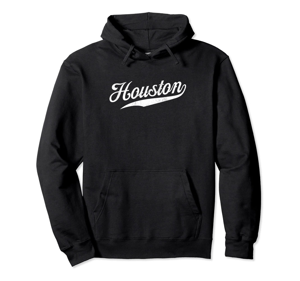 Houston City Houston Distressed Hoodie - Graphic Print Men Women - T-Shirt, Sweatshirt, Hoodie