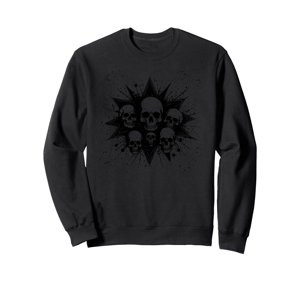 Grunge 90S Skulls Skeletons Skather Sweatshirt - Graphic Print for Adults - T-Shirt, Sweatshirt, Hoodie