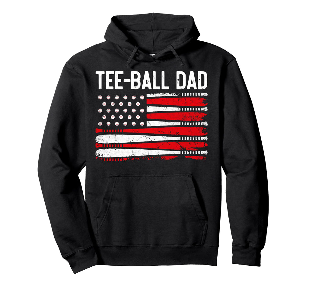 Ball Dad Baseball Dad Daddy Fathers Day Hoodie - Novelty Apparel Men Women - T-Shirt, Sweatshirt, Hoodie