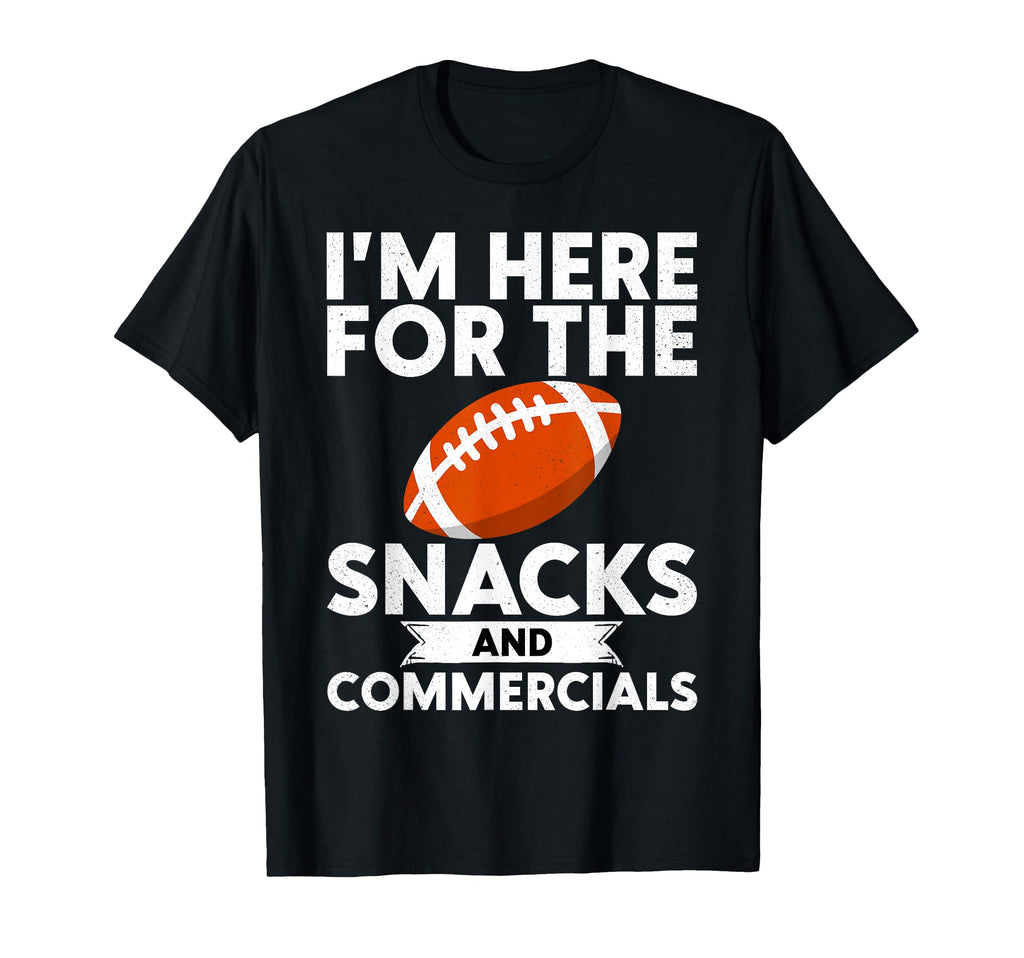 Im Just Here Snacks Football Mom Game T-Shirt - Unique Graphic Men Women - T-Shirt, Sweatshirt, Hoodie