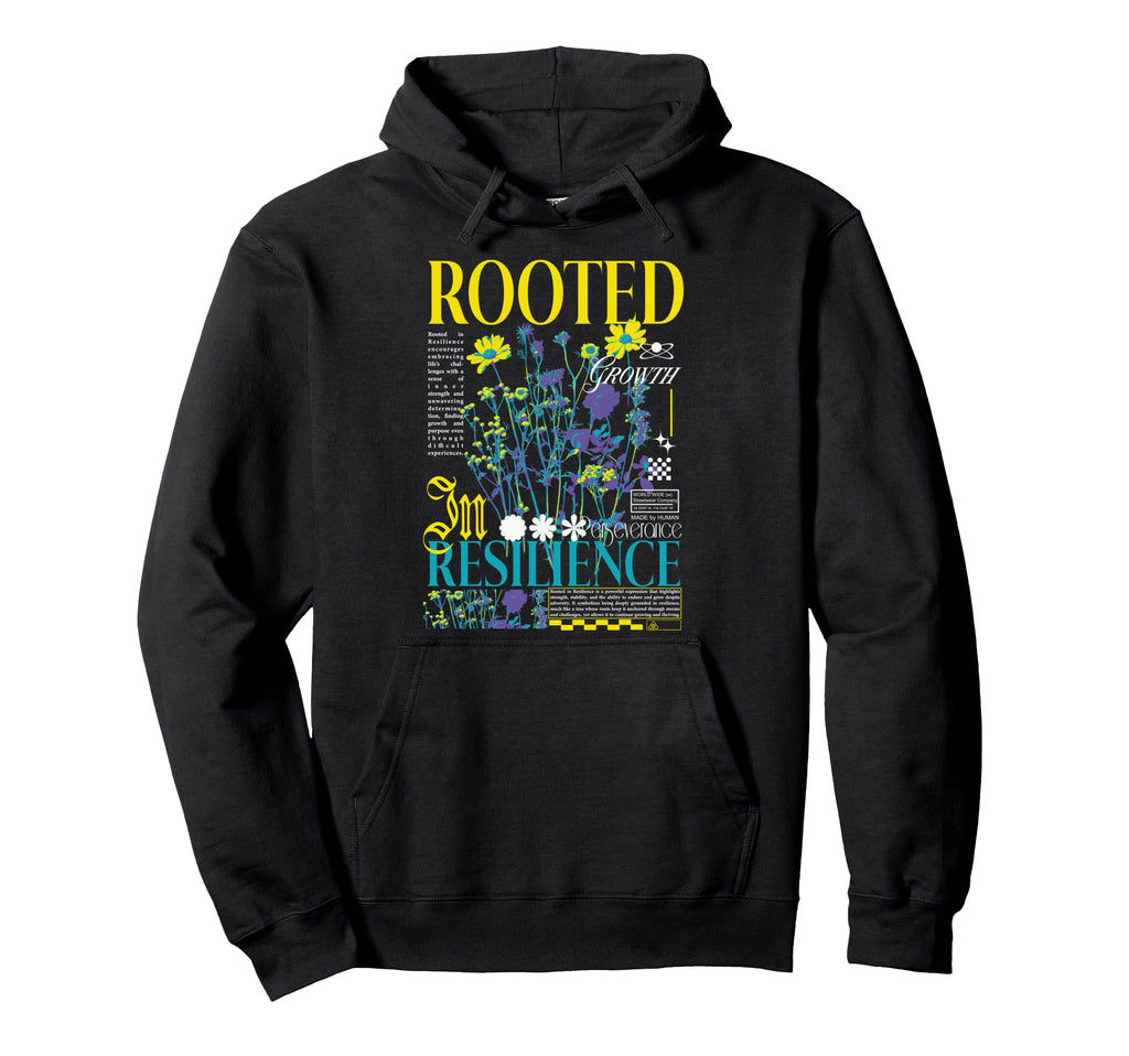 Y2K Flowers Bold Urban Graffiti Aesthetic Hoodie - Minimalist Print Unisex - T-Shirt, Sweatshirt, Hoodie