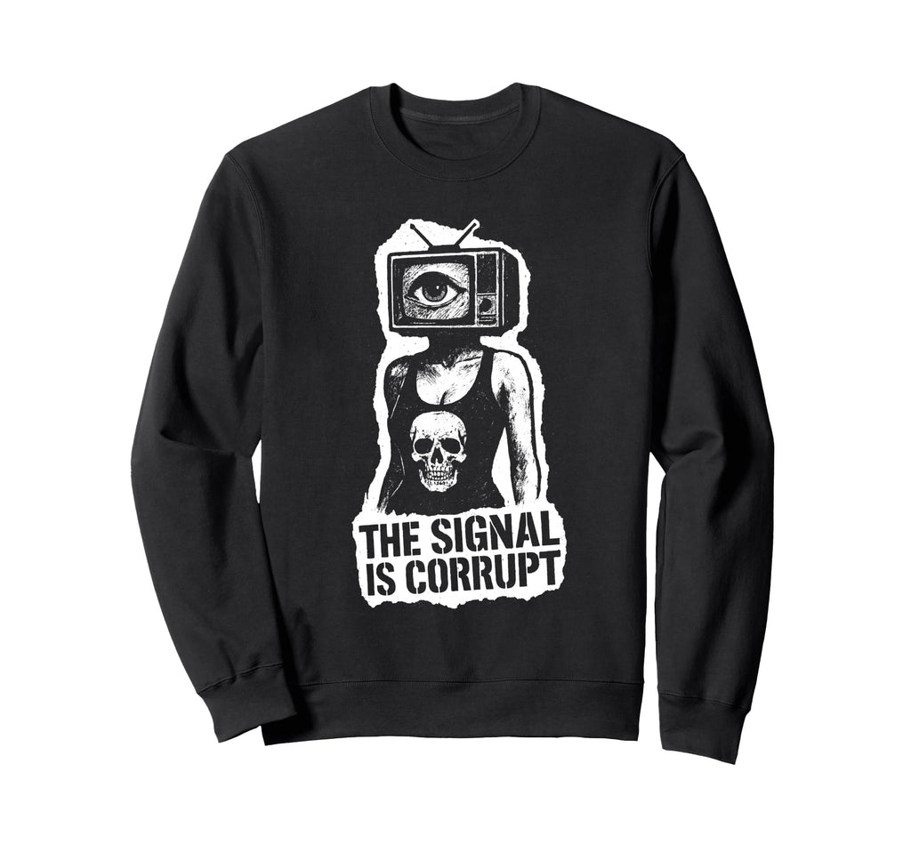 Punk Rock Skull 80S 90S Grunge Sweatshirt - Streetwear Style for Adults - T-Shirt, Sweatshirt, Hoodie