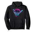 80S 90S Sunset Palm Trees Vaporwave Hoodie - Minimalist Print Unisex - T-Shirt, Sweatshirt, Hoodie