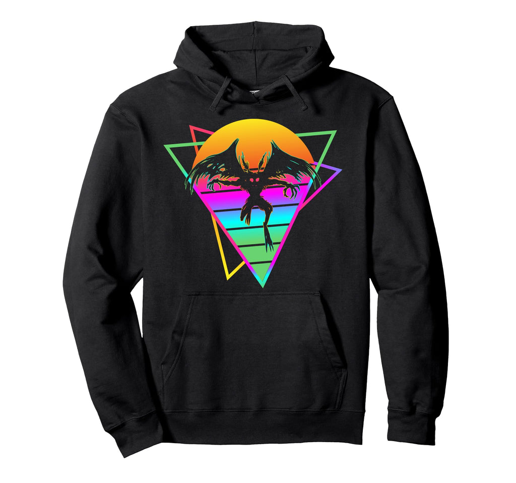 Vaporwave Aesthetic Mothman Cryptozoology Hoodie - Novelty Apparel Unisex - T-Shirt, Sweatshirt, Hoodie