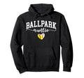 Ballpark Auntie Softball Baseball Hoodie - Fun Novelty Design Men Women - T-Shirt, Sweatshirt, Hoodie