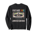 2012 Funny 13Th Birthday Cassette Sweatshirt - Aesthetic Graphic Men Women - T-Shirt, Sweatshirt, Hoodie
