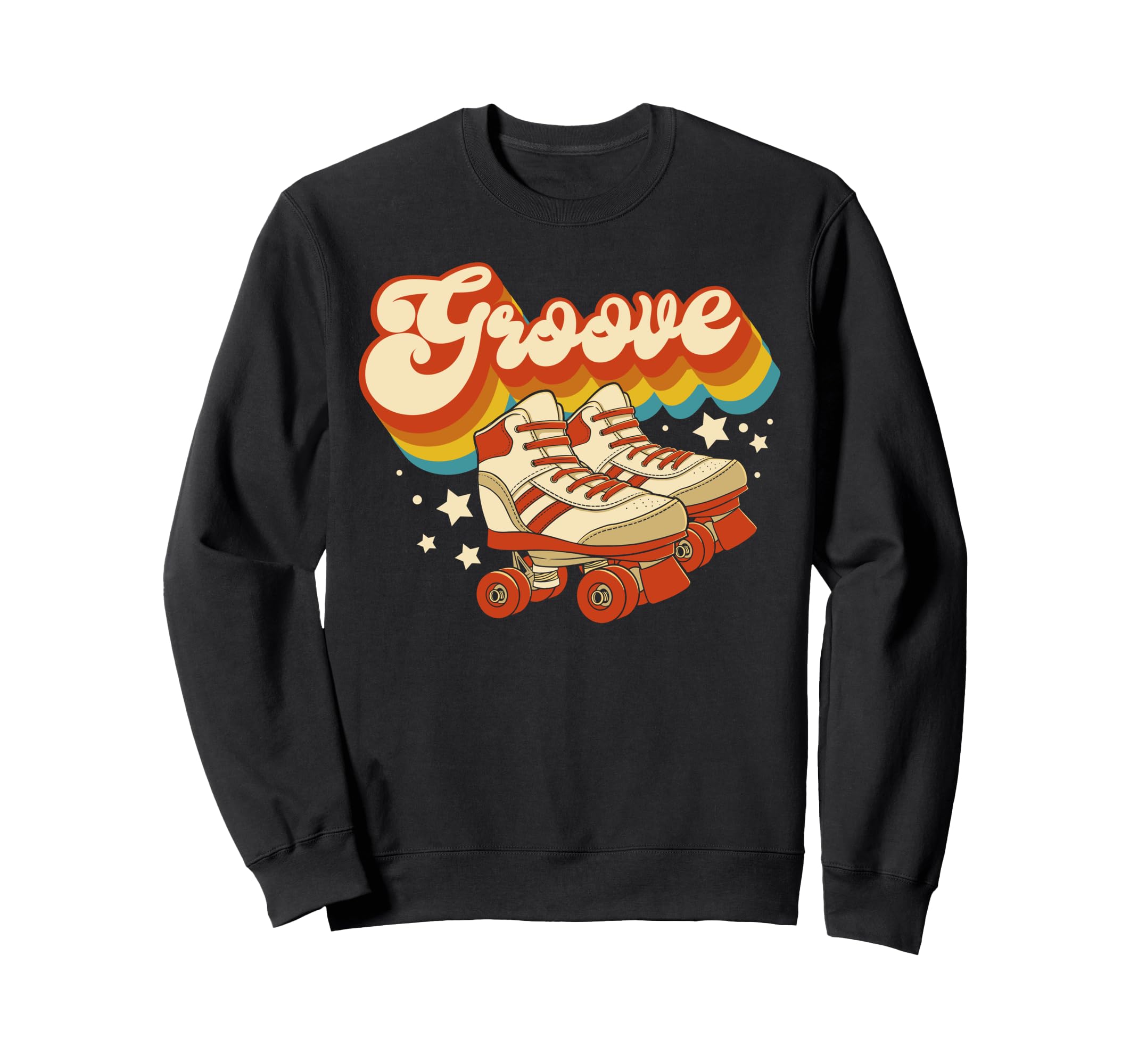 Roller Skating Skate 1970S Groove Sweatshirt - Novelty Apparel for Adults - T-Shirt, Sweatshirt, Hoodie