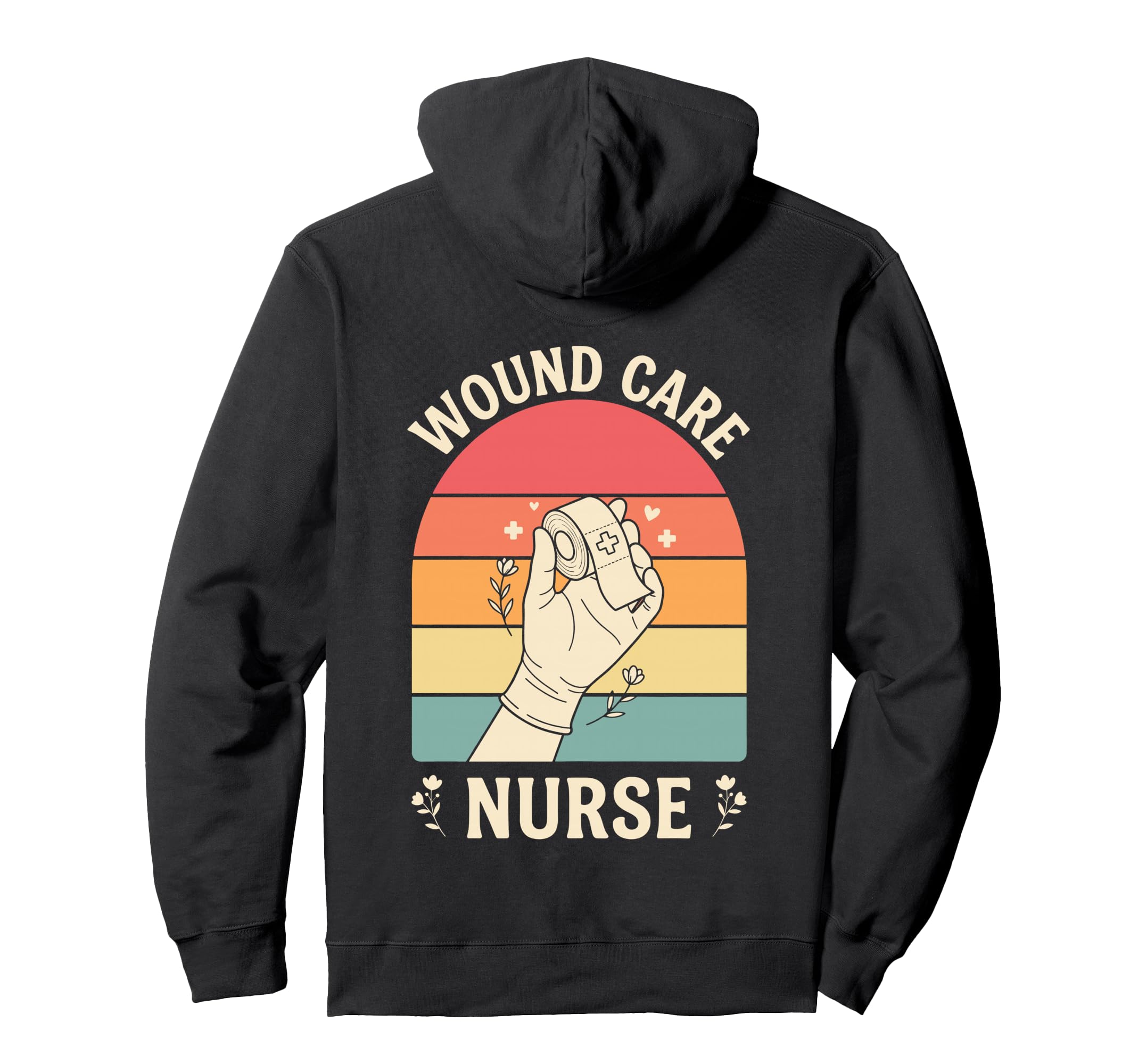 Wound Care Nurse Sunset Medical Boho Hoodie - Custom Art Print for Adults - T-Shirt, Sweatshirt, Hoodie