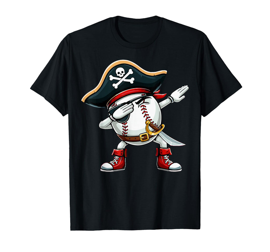 Baseball Pirate Dabbing Halloween T-Shirt - Unique Graphic for Adults - T-Shirt, Sweatshirt, Hoodie