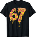 Pizza Lover 6 7 Meme Funny Apparel - Adult & Kids T-Shirts, Sweatshirts & Hoodies apparel design preview 1