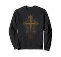 Cross Distressed 90S Goth Grunge Vibes 7 Sweatshirt - Graphic Print Unisex - T-Shirt, Sweatshirt, Hoodie